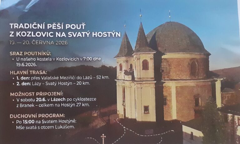 Pěší pouť z Kozlovic na Svatý Hostýn