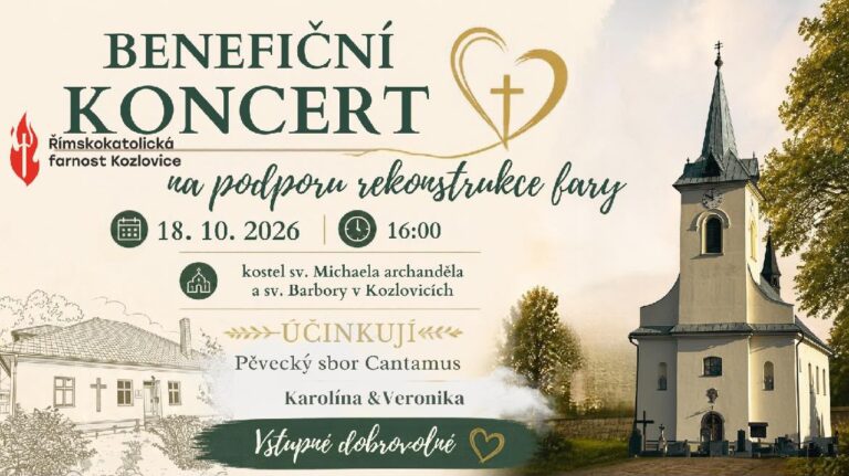 BENEFIČNÍ KONCERT NA PODPORU REKONSTRUKCI FARY